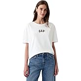 Gap Womens Short Sleeve Logo Boyfriend Tee