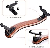 Fansjoy Violin Shoulder Rest 4/4 3/4 Imitation Wood Grain Adjustable view 3