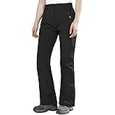 Outdoor Ventures Fleece Lined Waterproof Pants Women Ski Snow Insulated Softshell Snowboard Hiking with Boot Cut