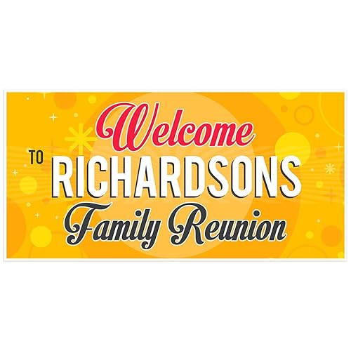 Amazon Com Welcome To Family Reunion Banner Personalized Backdrop