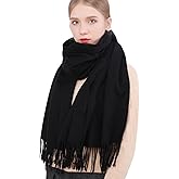 RIIQIICHY Winter Scarfs for Women Pashmina Shawls Wraps for Evening Dresses Large Warm Soft Scarves