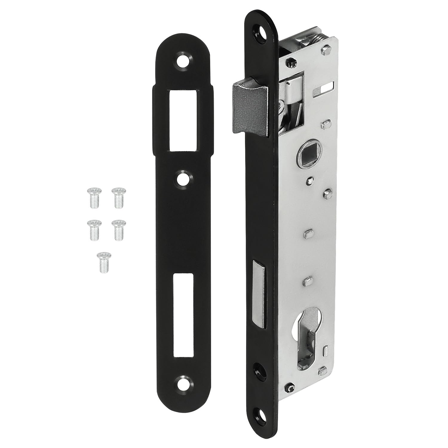 KOTARBAU Mortise Lock Counter Plate Galvanised Universal Left/Right Room Door Lock Tube Frame Lock Indoor/Outdoor Security Lock 90/22 PZ