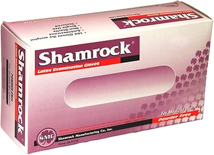 Amazon Com Shamrock 10112 M Cs Medical Grade Examination Glove 4 5 Mil 5 Mil Powder Free Textured Natural Rubber Latex Non Sterile Medium Natural Pack Of 1000 By Smc Health Personal Care