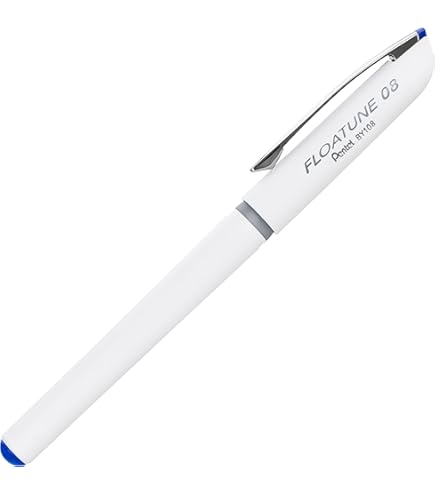 Pentel Floatune Retractable Advanced Rollerball Pen - 0.5 Mm - Blue Ink 12 Pack