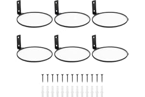 Greemov 6 Pack 8 Inch Wall Flower Pot Holder Ring Plant Hanger, Metal Planter Hooks Wall Mounted Bracket Heavy Duty for Outdoor Indoor
