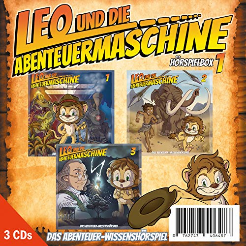 Leo und die Abenteuermaschine Hörspielbox 1 | 3 CDs Bundle | Wissenshörspiel | für schlaue Kids | tauchen | fliegen…