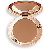 Charlotte Tilbury Airbrush Matte Bronzer - Smoothing & Blurring Powder Bronzer with an Airbrush Finish - Refillable Makeup Infused with Silky Mica & Hyaluronic Acid