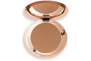 Charlotte Tilbury Airbrush Matte Bronzer - Smoothing & Blurring Powder Bronzer with an Airbrush Finish - Refillable Makeup Infused with Silky Mica & Hyaluronic Acid