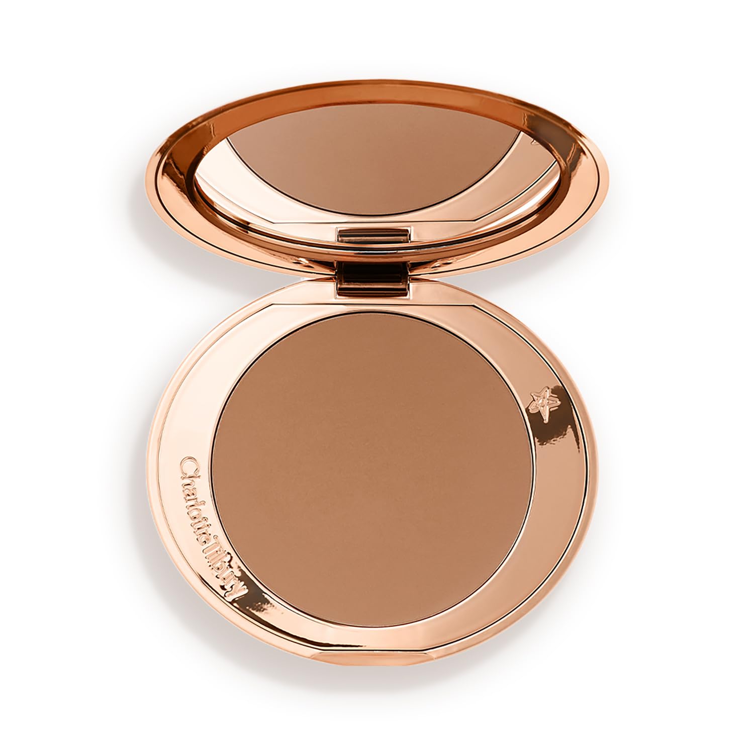 Charlotte Tilbury Airbrush Matte Bronzer - Smoothing & Blurring Powder Bronzer with an Airbrush Finish - Refillable Makeup Infused with Silky Mica & Hyaluronic Acid
