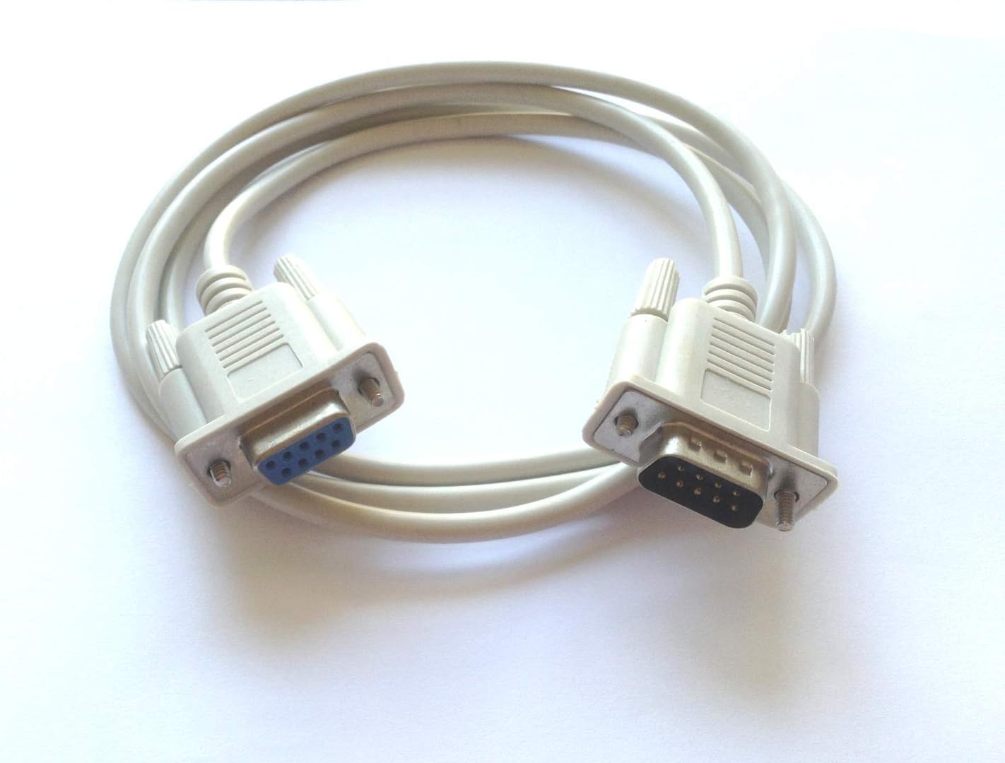 New 1.3m Interface 9-Pin DB9 Male To Female RS232 Industrial Signal Computer Monitor TV Data Connector Null Modem Cable Serial Line