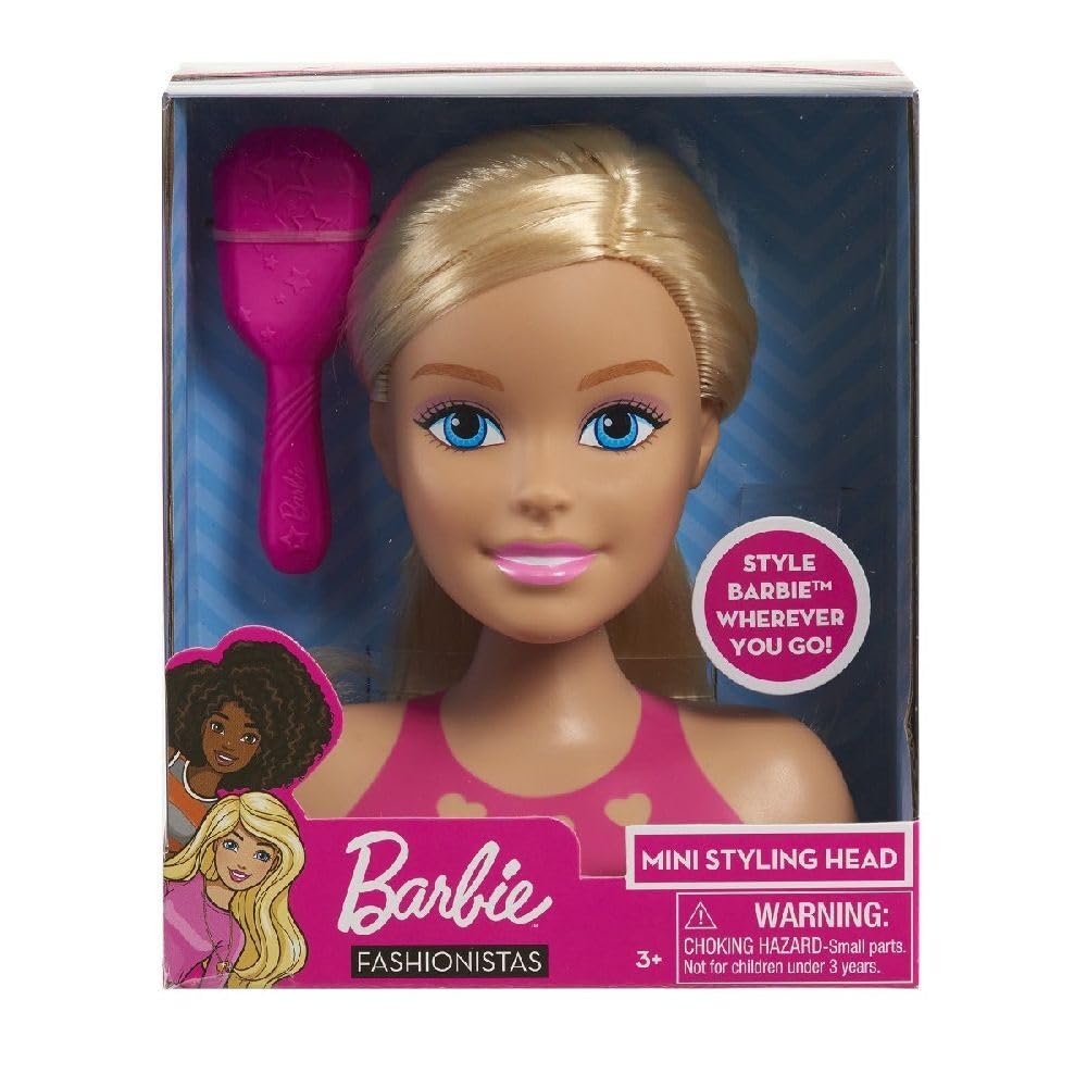 JP Barbie JPL63415 Flair JP Barbie Mini Blonde Styling Head, Multicolour