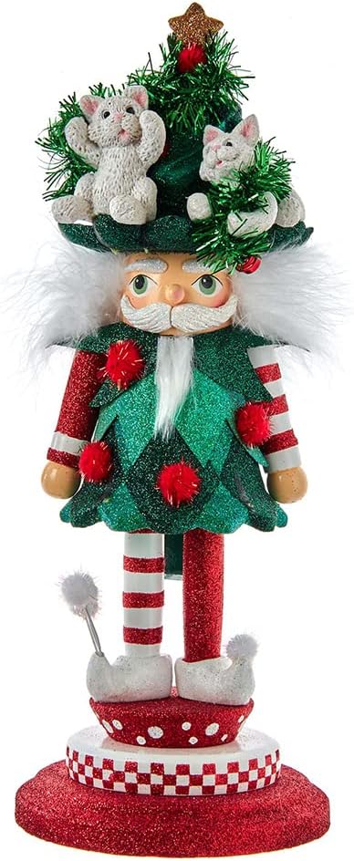 Nutcrackers - 14-Inch Hollywood Cats in Tree Hat Nutcracker