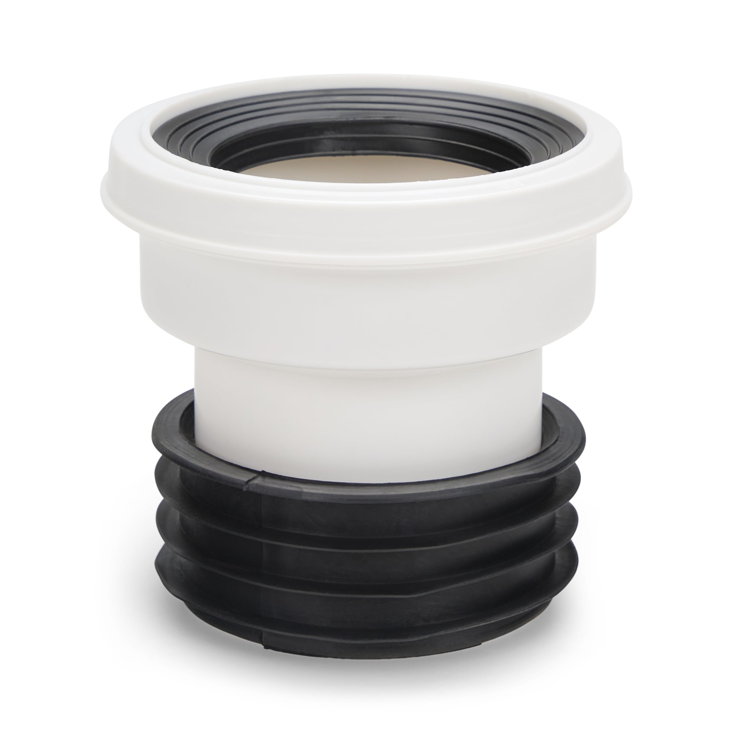 4" Toilet Waste Pipe Pan Connector Short BTW Back to Wall WC Rigid Stubby Soil Coupler Seal