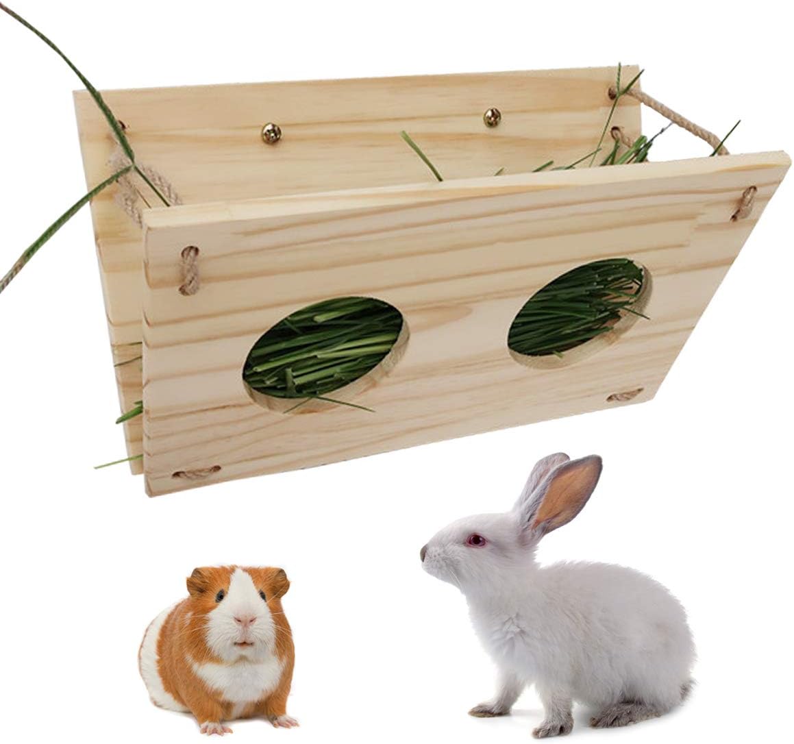 Wooden hay rack for guinea pigs Clearance