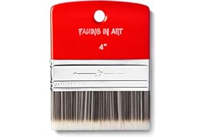 Falling in Art Flat Paddle Paint Brush, Scale Brush for Oil and Acrylic Paints,4 Inch
