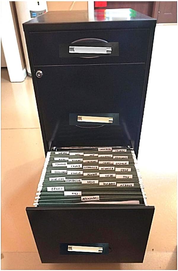 Amazon Com Locked Filing Cabinet With Key Lock Hanging File 3 Drawers Storage Organizer Space Saver Letter Heavy Duty Steel Ebook Office Products