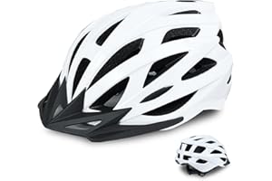 AISSTXOER Adult Bike Helmet Men and Women Bicycle Helmet Removable Visor Adjustable Cycling Helmet Suggested Fit 56 to 62cm for Mountain & Road with CPSC Safety-Certified