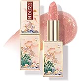 CATKIN Tinted Lip Balm Glitter Lip Stain Ultra Hydrating Lip Moistrurizer Lip Care with Vitamin E Nourishing For Cracked & Dry Lips 0.12 oz C09 Aurora - Light Pink
