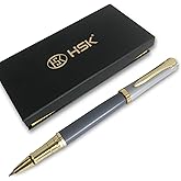 HSK Luxury Ballpoint Pens gift Pen Black Refill Line width 0.5mm,Best Ball Pen Gift Set for Men & Women Professional Executive,Office,Nice Pens Classy Gift Box (Grey)