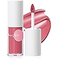 bayfree Tinted Hydrating Lip Oil, Korean Makeup Lip Gloss, High Shine, Pigmented Color, Soft Lightweight, Strong Moisturizing, Non-Sticky Lip Oil Tint for Dry Lips, for Healthy Lips All Day Long,Vegan