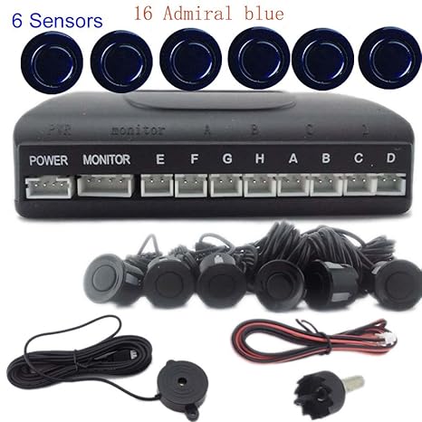 eaglerich DC12 V coche sensor de aparcamiento 6 sensores ...