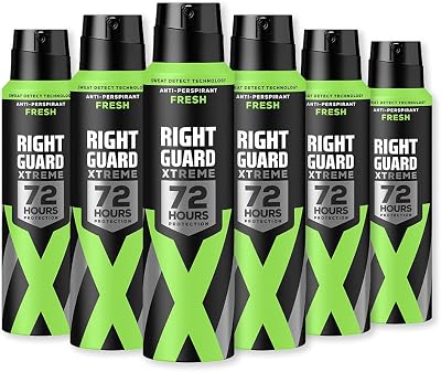Right Guard Xtreme Fresh 72H Anti-Perspirant Spray 6 x 150 ml