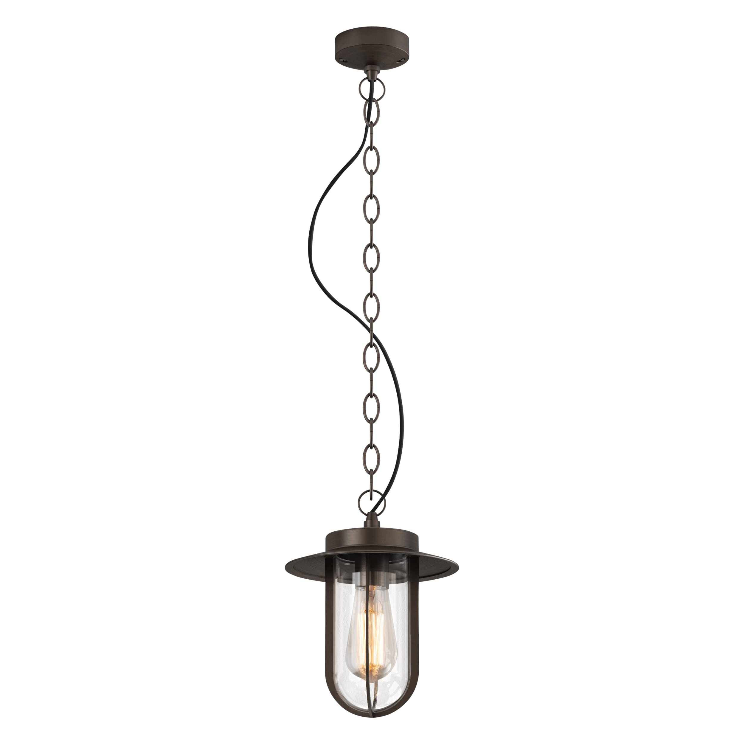 Astro Exterior Pendant Light, Zinc, 60 W, Bronze