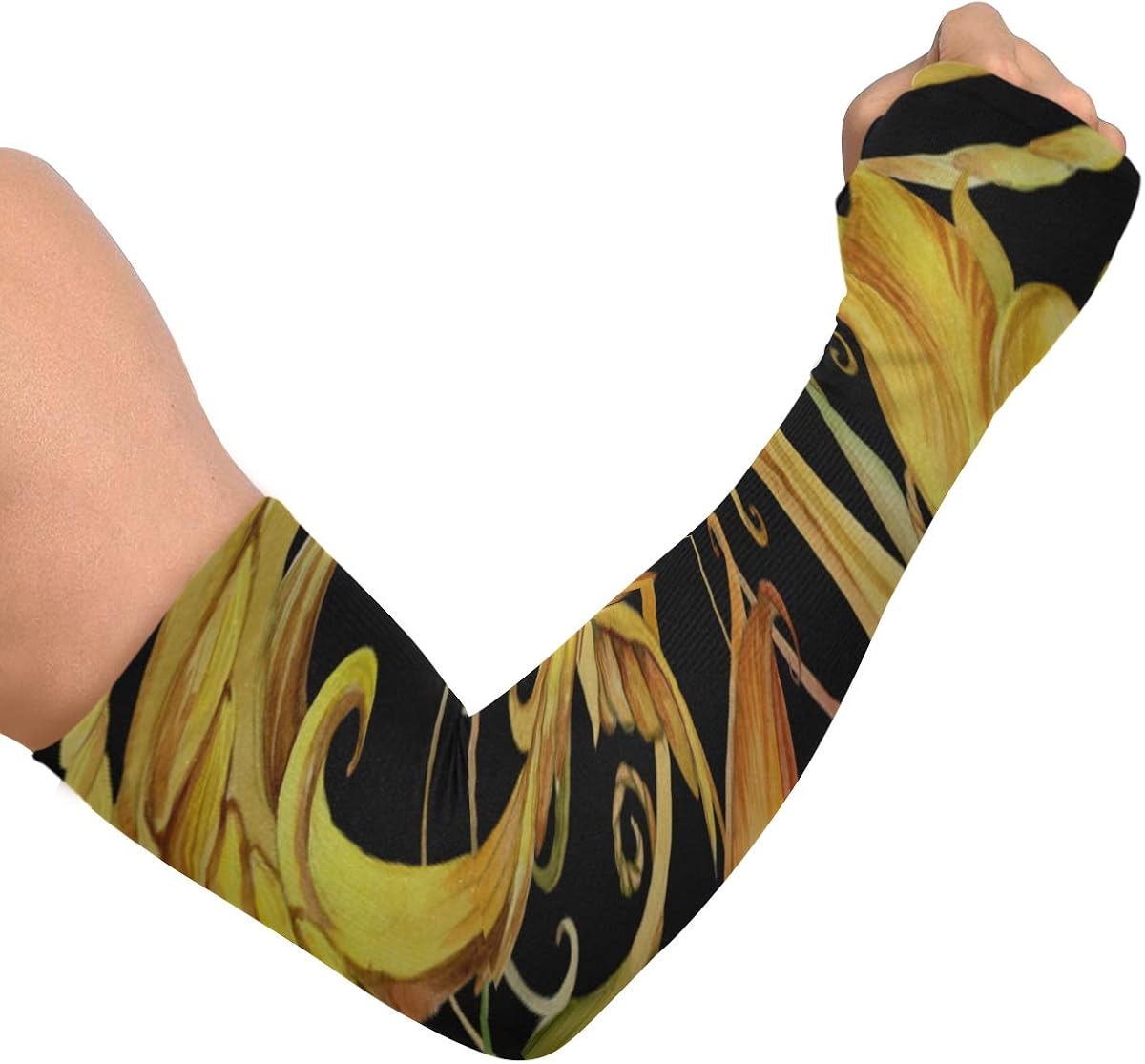 Youth Arm Sleeve Retro Beautiful Wisteria Vine Flower