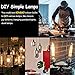 KINGSO 4 Pack E26 E27 Vintage Edison Light Bulbs 60W 110V T10 Dimmable Tubular Light Bulb Nostalgic Tungsten Filament Incandescent Antique Bulb for Home and Commercial Light Fixtures