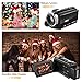 4K Camcorder Ultra-HD 48.0MP Digital Video Camera IR Night Vision Camcorders with Wifi External Microphone Wide Angle Lens and Lens Hood