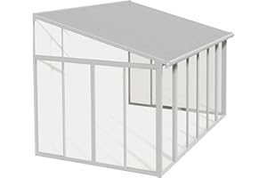 Palram - Canopia Sanremo 10 Ft. x 14 Ft. Patio Enclosure (White) Enclosed Extra Room Protected from Weather and Bug-Free, DIY Installation, Maintenance Free Aluminum Frame and Polycarbonate Panels