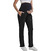 CEITAJUI Women's Maternity Cargo Pants Quick-Dry Athletic Scrub Pants Pregnancy Pants Hiking Workout Lounge