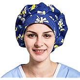 XINFU 1pc Women's Bouffant Work Cap for Long Hair Ladies