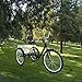 Weanas 7 Speed 24/26 Inch Adult Tricycle Trike Cruiser Bike Three-Wheeled Bicycle Men’s Women’s Cycling Bicycles for Recreation, Shopping w/Large Basket, Lock, Bike Pump (7-Speed 26 Inch (Black))thumb 2