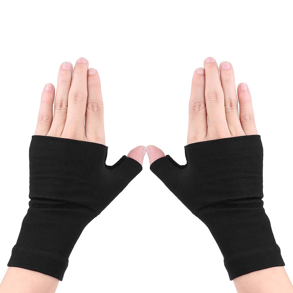 PEDIMEND™ Wrist and Thumb Support (2PCS) - For Arthritis, Joint Pain, Tendonitis, Sprains, Hand Instability - Compression Wrist Support Sleeve - Palm Hand Brace – UNISEX (Black)
