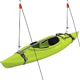 Tie Boss Kayak Hanger, Kayak Hoist &amp; Overhead Garage Ceiling Storage System