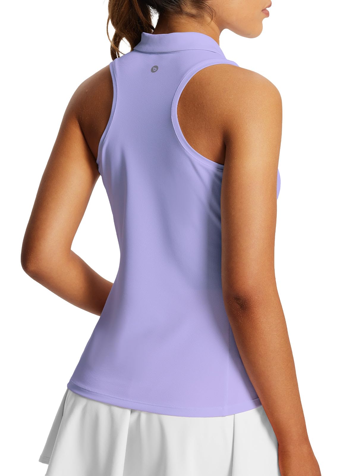 Photo 1 of baleaf Women's Golf Shirts Tank Tops Sleeveless Tennis Polo Racerback with Collar Athletic Tanks Quick Dry Dark Lavender M