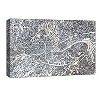 Canvas Wall Art - Celestial Beast Rock Painting - Canvas Prints Home Artwork Decoration for Living Room,Bedroom - 12x18 inches