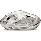 Acrylic Clutch Purse for Women Evening Bag, Irregular Shell Acrylic Purse Box Clutch with Chain for Party Wedding Prom