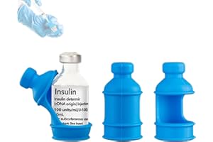 SIJIDOU 3 Pack Insulin Vial Bottle Protector Sleeve for Diabetic, Silicone Protective Case to Protect Insulin Vial from Breaking, Suitable for 10ml Short Insulin Vials (Blue)