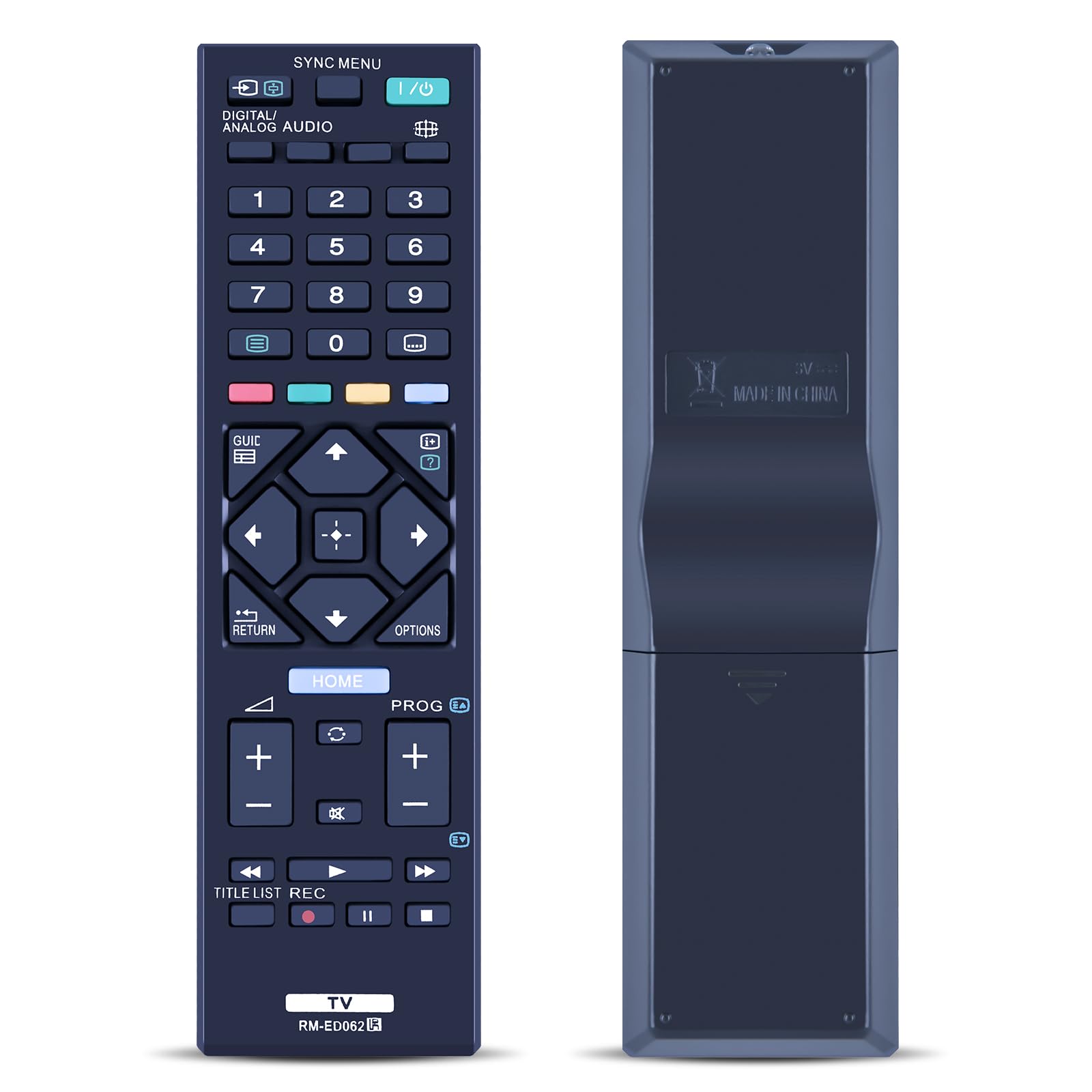 GOUYESHO RM-ED062 Remote Control Suitable for Sony LED TV, Compatible With KDL-32R410B KDL-32R420A KDL-32R420B KDL-32R430B KDL-32R435B KDL-40R470A KDL-48R470B KD-49XE7077