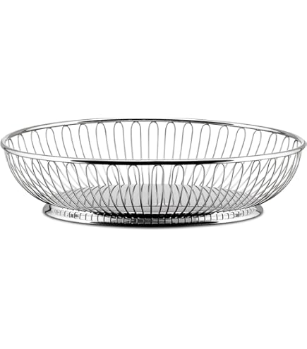 Amazon.com: Alessi Sarria' Round Basket, Stainless Steel : Home