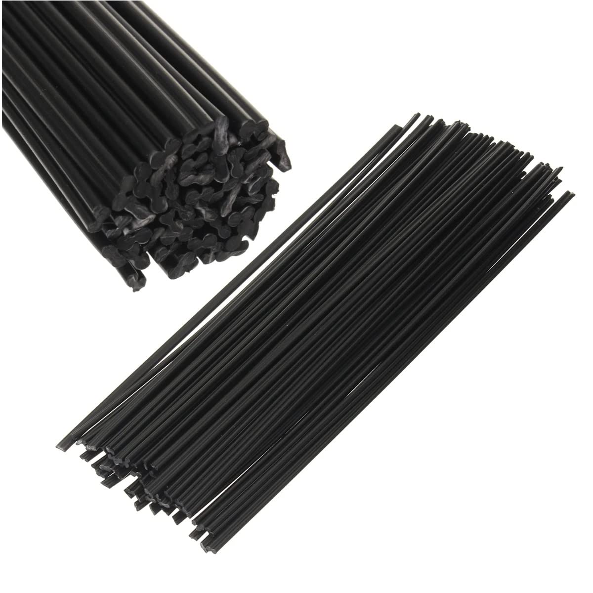 MASUNN 50PCS Plastic Welding Rods Black PP Welding Sticks 200mm for Plastic Welding