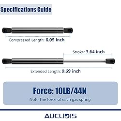 SX093P11 10 Inch 10Lb/44N Gas Strut Shock Spring