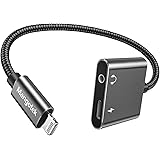 Mangotek iPhone Headphone Adapter, iPhone Aux and Charger Adapter,Apple Lightning to 3.5 mm Headphone Jack Adapter, Dongle fo
