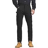 PULI Men's Carpenter Work Pants Cargo Hiking Pants Slim Fit Stretch Waterproof Outdoor Trousers with Pockets
