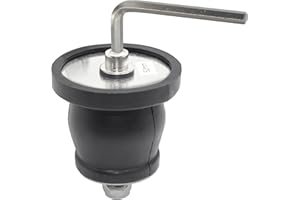 BOPOREAE Expandable Mechanical Seal Cleanout Pipe Plug-Rubber Expansion Scupper Plugs & Removable Stainless Steel Allen Wrench Handle, 2-1/16 to 2-9/16 in Sewer Cap Cover, Winterizing Pool Boat Plugs
