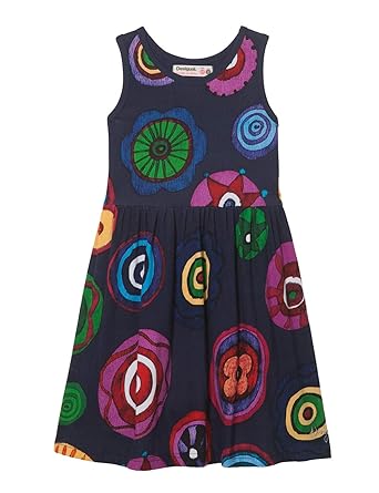 Desigual Mädchen Kleid Girl Knit Dress Straps (Vest_Moroni)