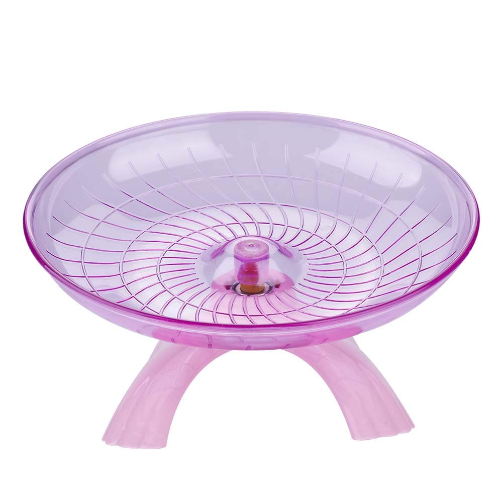 Hamster Wheel Toys, Wheel Running Plastic Disc for Hamsters Flying Saucer Hamster Silent Spinner Exercise Roller for Small Animal Gerbil Mice Guinea Pig (·Ûɫ)