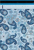200 10x13 Blue Paisley Poly Mailers Shipping Envelopes Bags 10